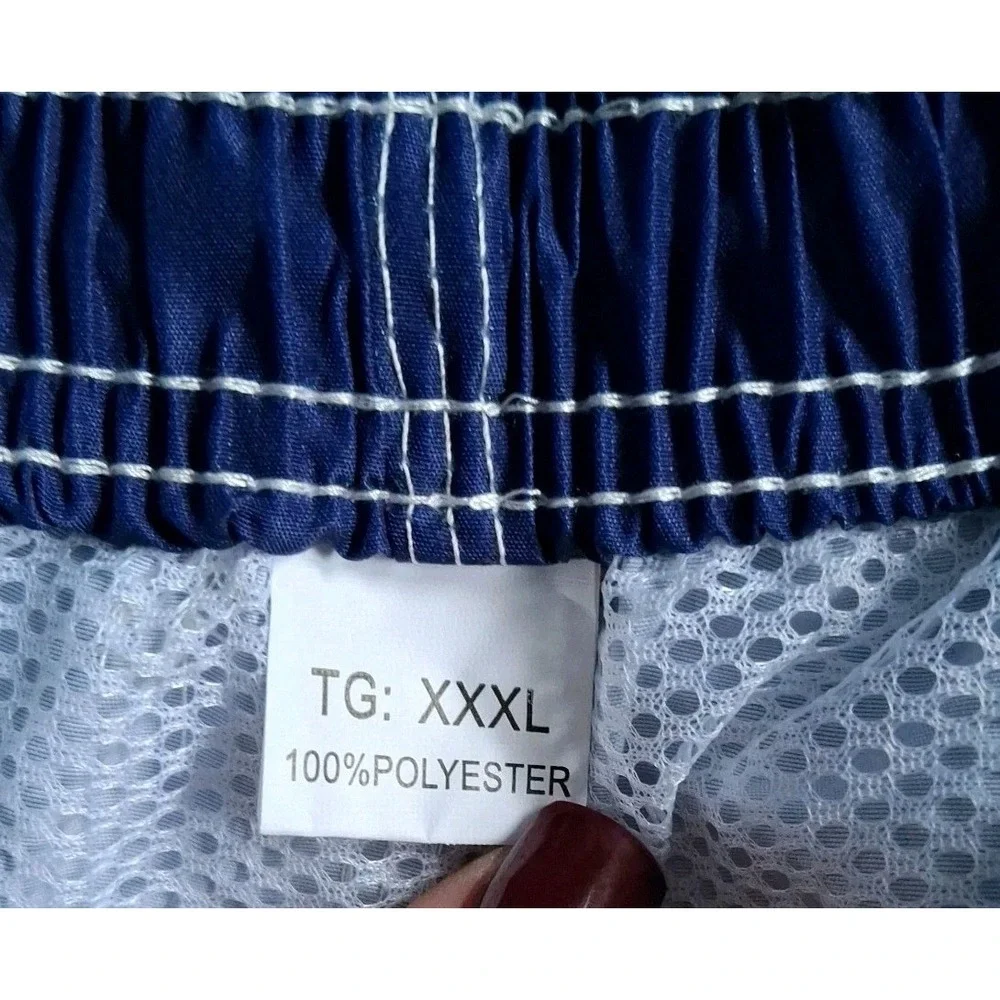 Scotamalone Men's Patriotic Stars & Stripes Flag Swim Trunks Multicolor XXXL